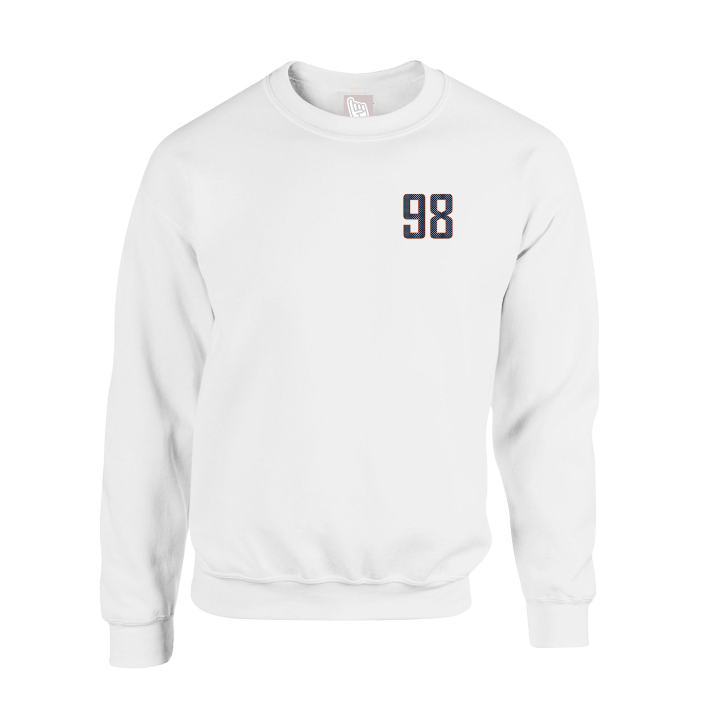 Fleece Crew — Front Shirsy in White