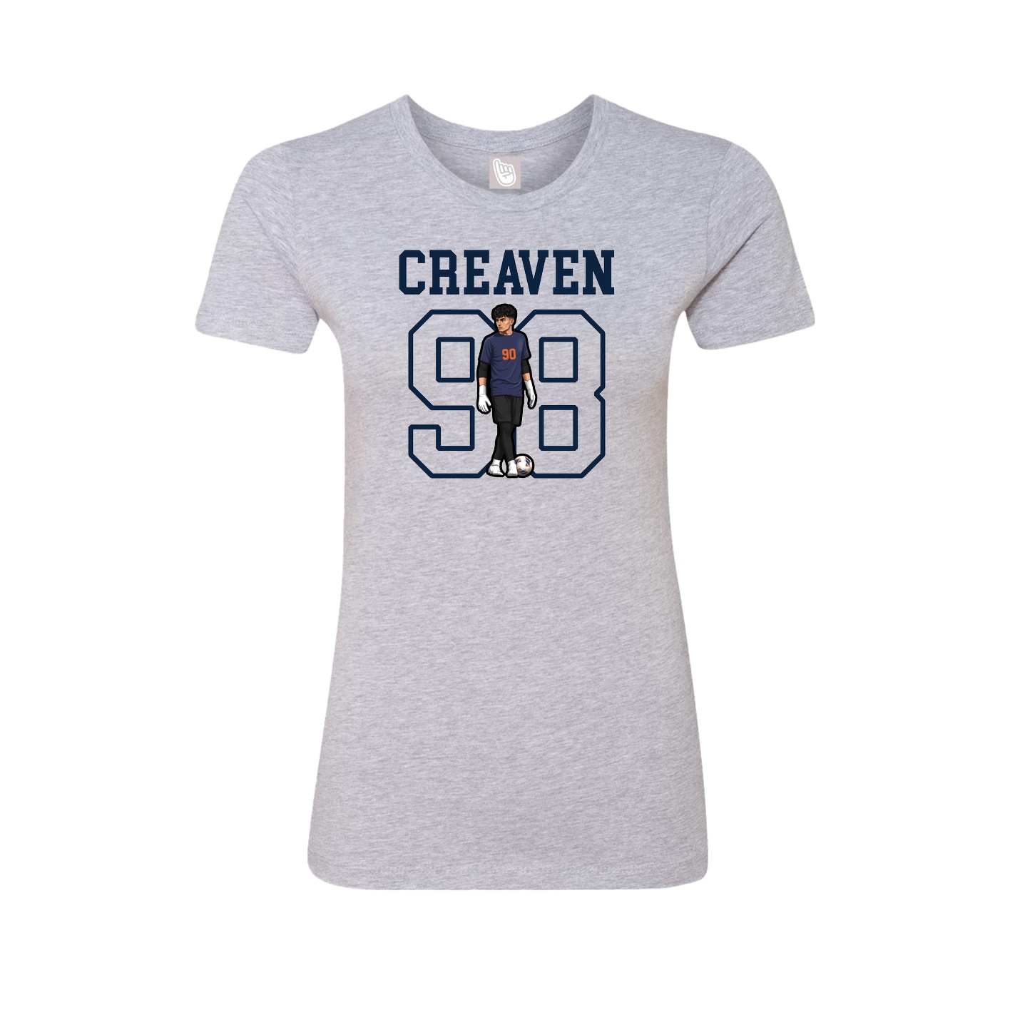 Fitted Women's Tee — Shirsey in Grey
