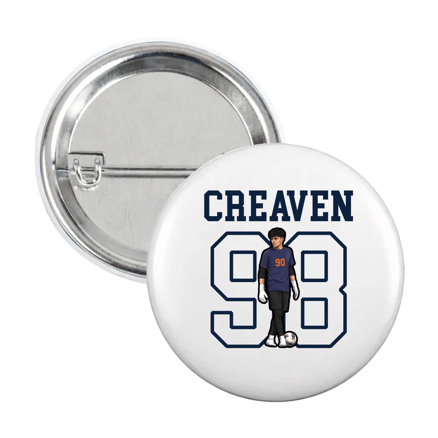 Game Day Button — Shirsey in White