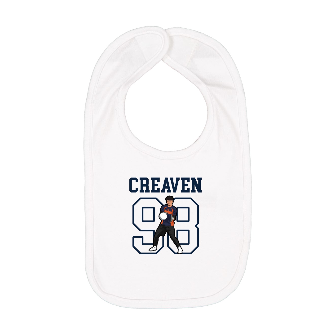 Infant Bib — Shirsey in White