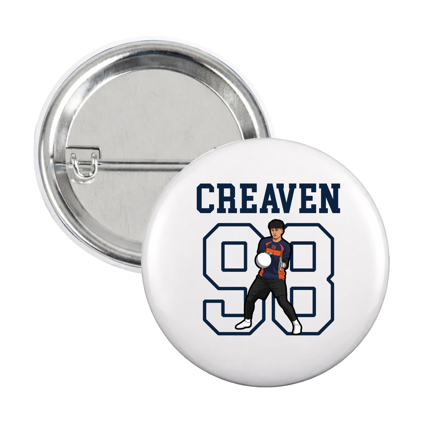 Game Day Button — Shirsey in White