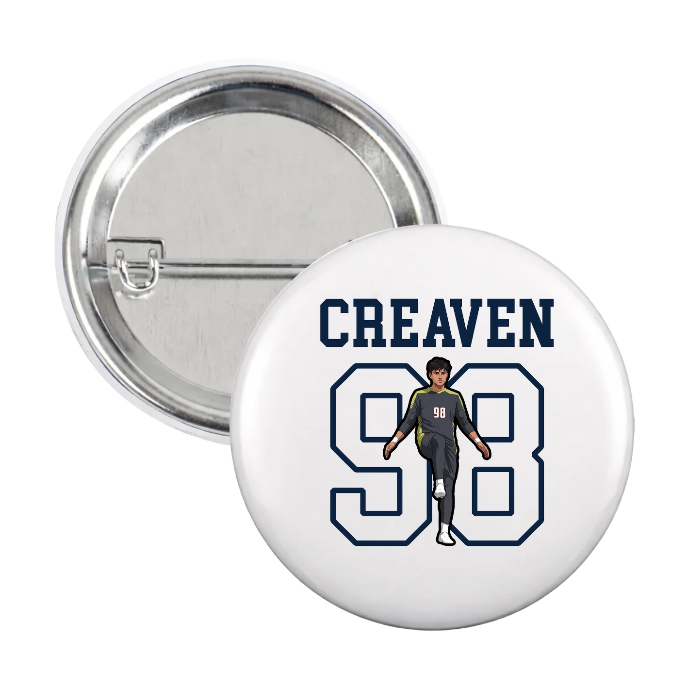 Game Day Button — Shirsey in White