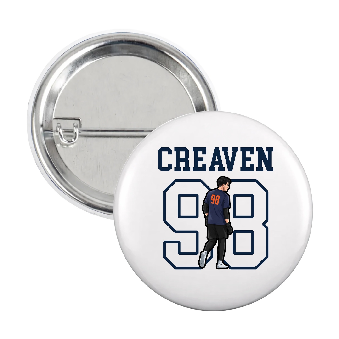 Game Day Button — Shirsey in White