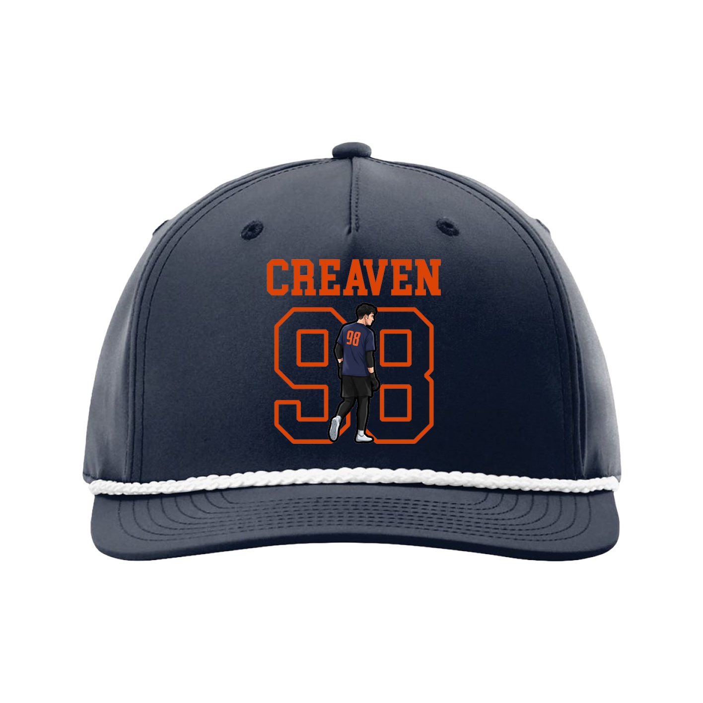 Five-Panel Classic Rope Cap — Shirsey in Navy