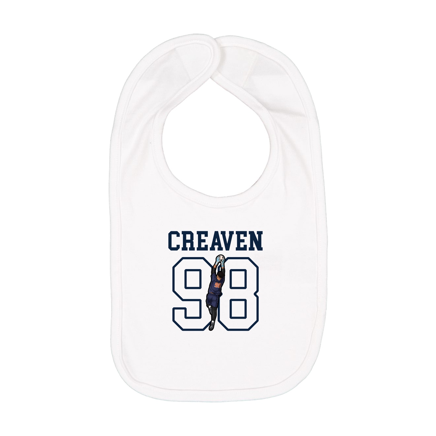 Infant Bib — Shirsey in White