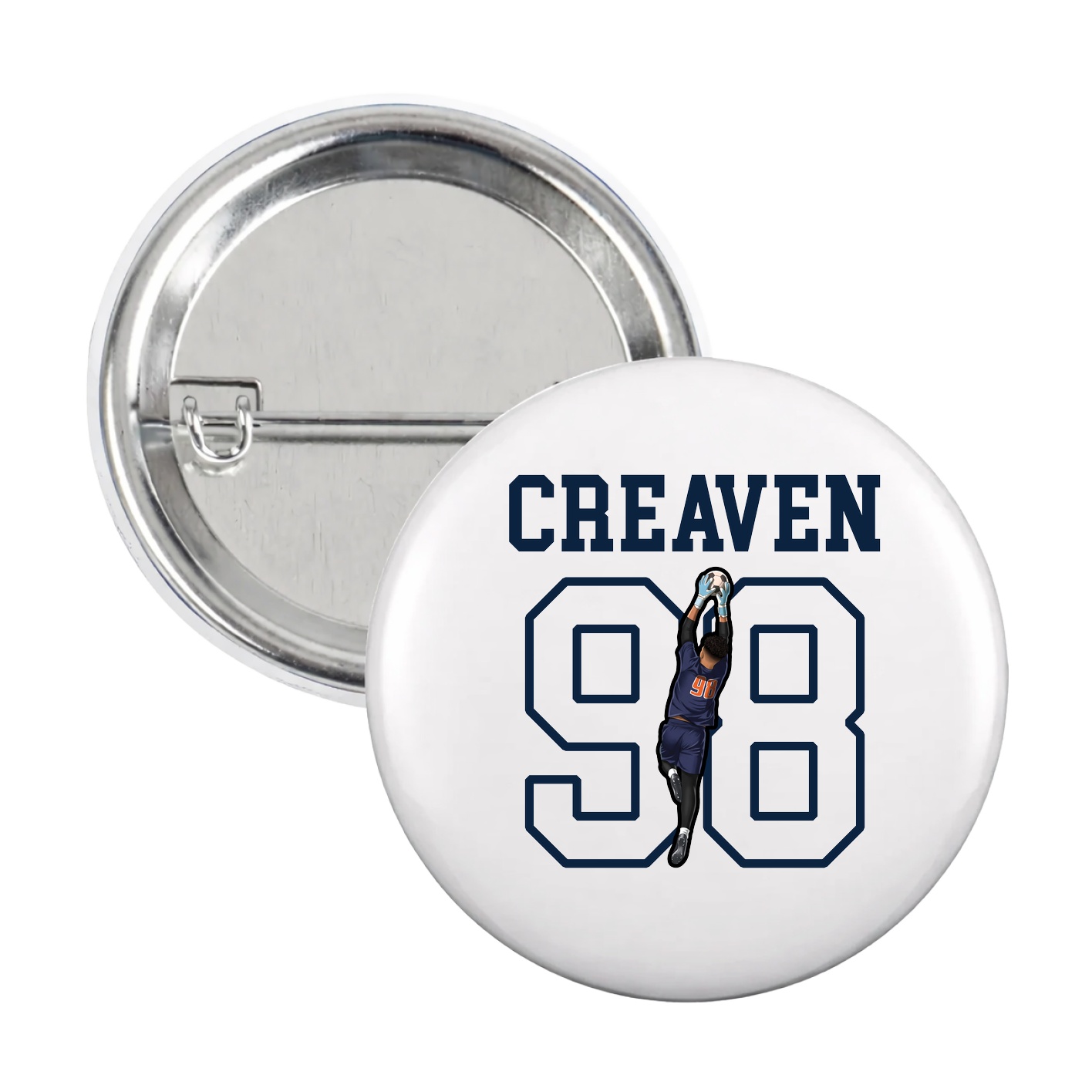 Game Day Button — Shirsey in White