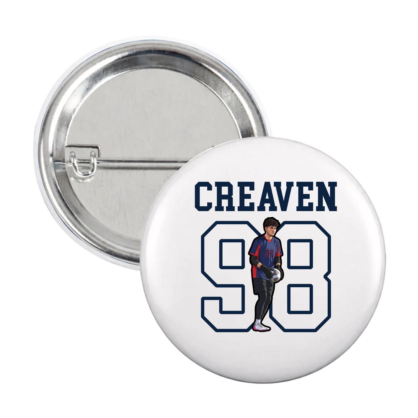 Game Day Button — Shirsey in White
