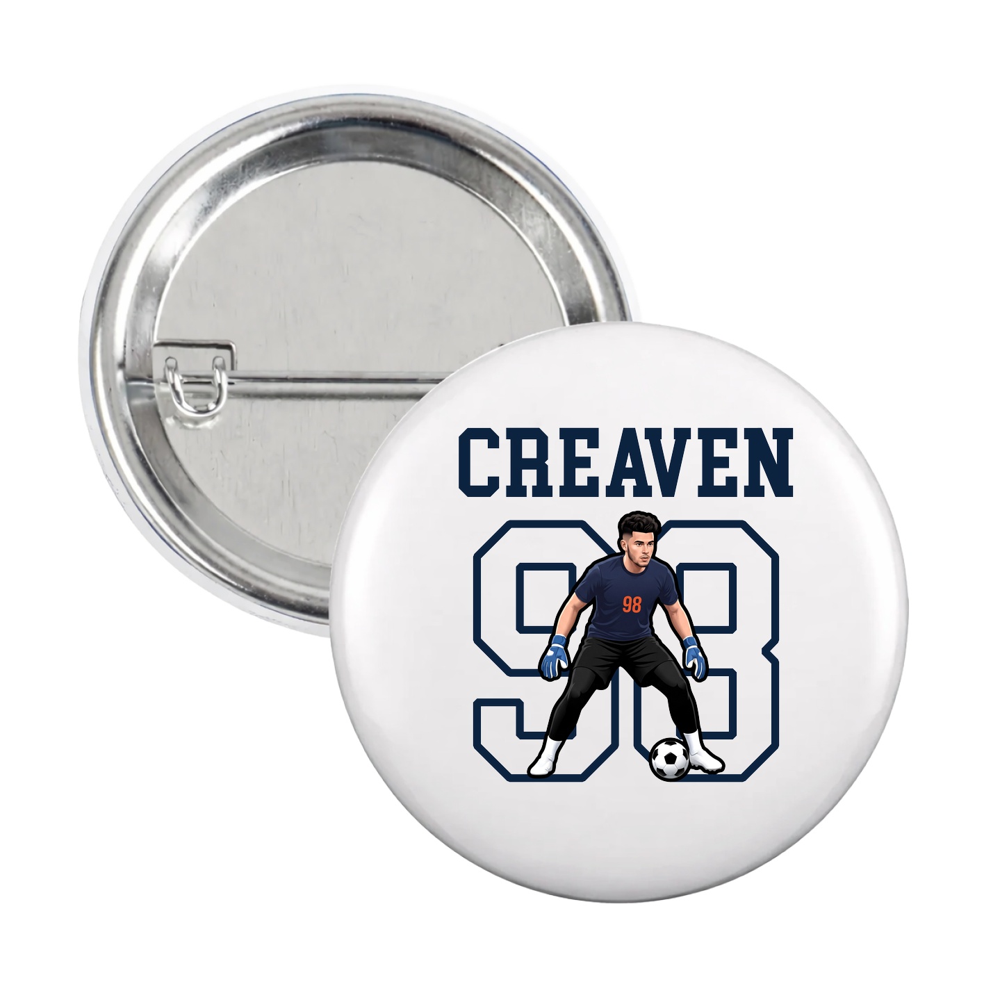 Game Day Button — Shirsey in White