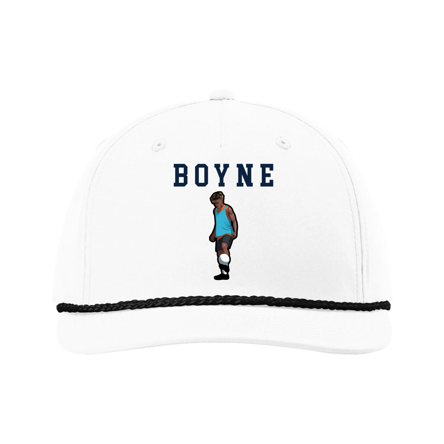 Five-Panel Classic Rope Cap — Shirsey in White