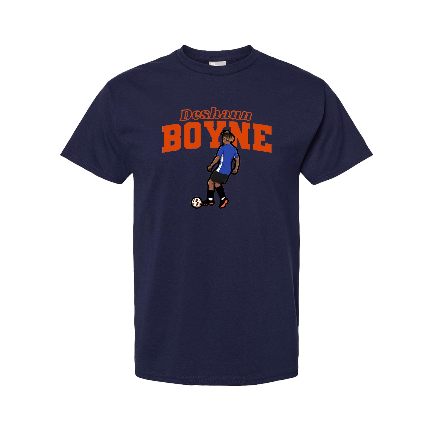 Youth Tee — Name Arch in Navy