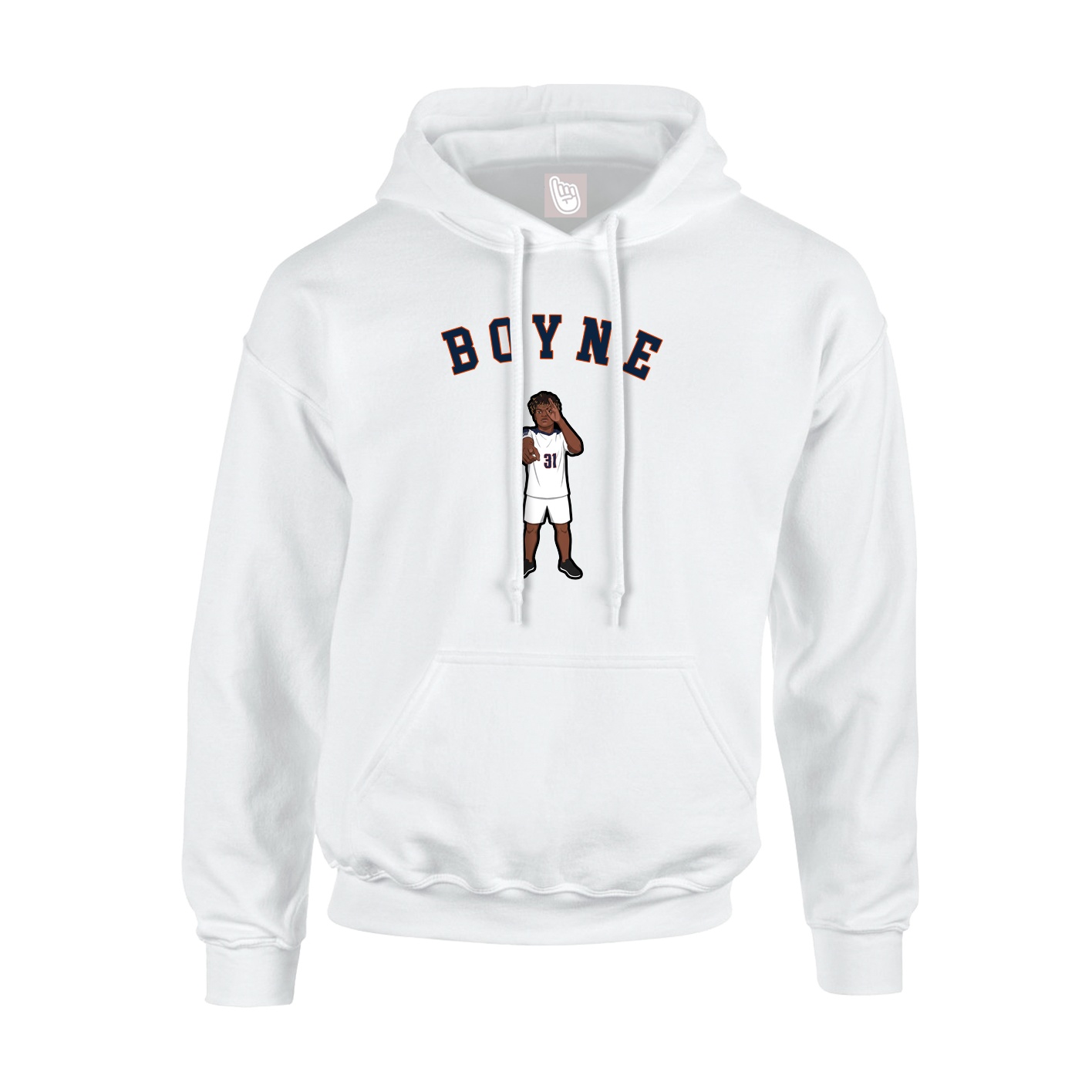 Hoodie — Shirsey Arch in White
