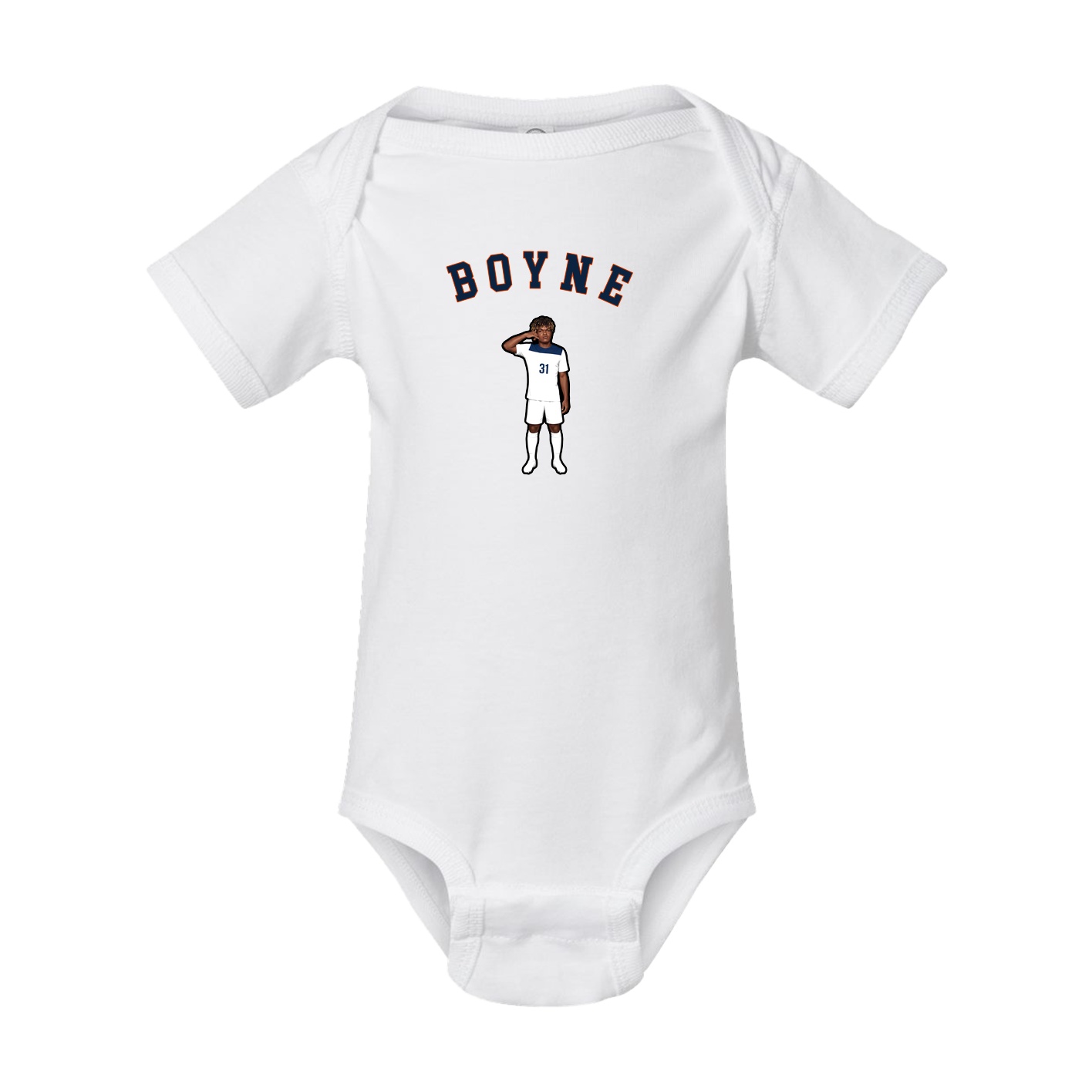 Baby Onesie — Shirsey Arch in White