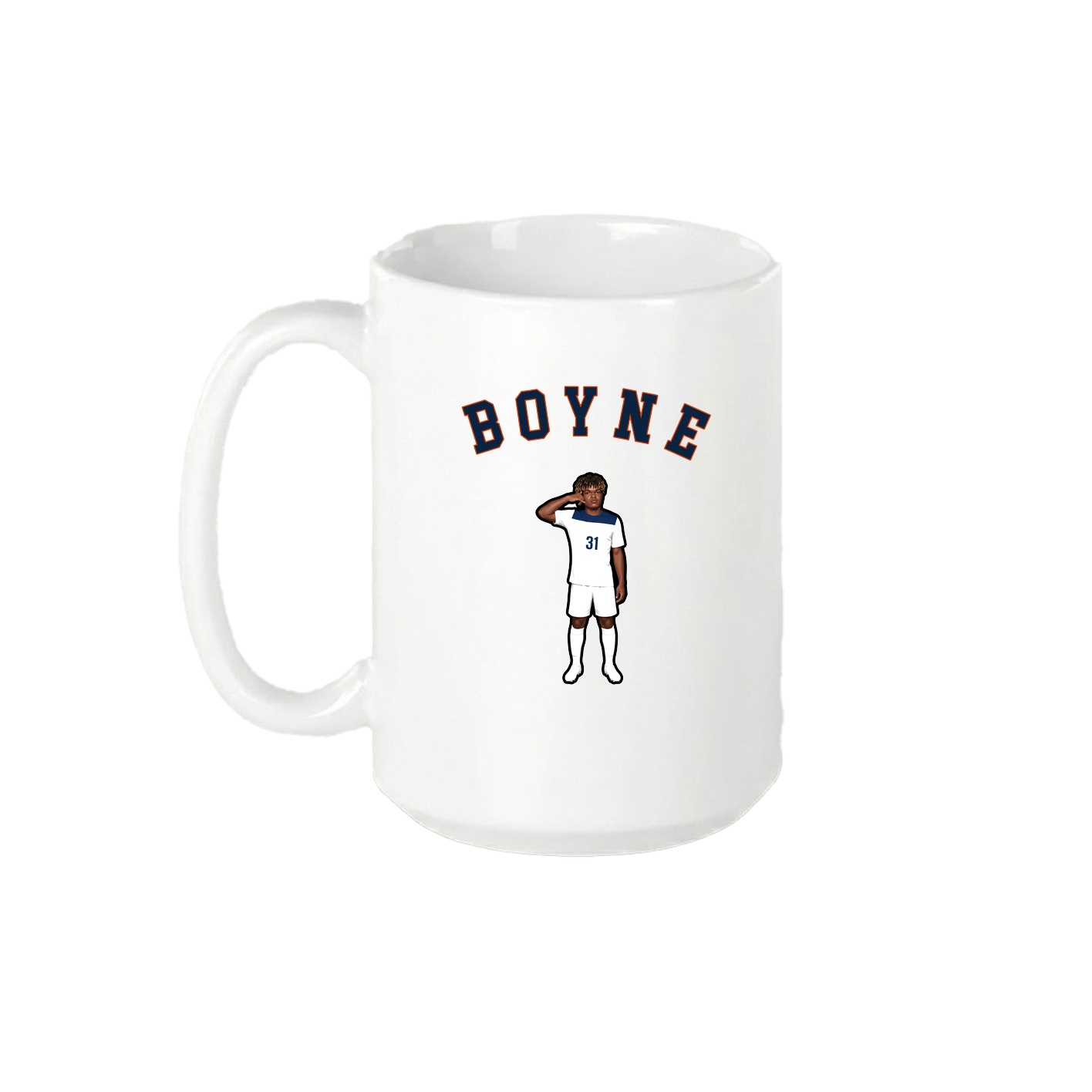 15oz Coffee Mug — Shirsey Arch in White