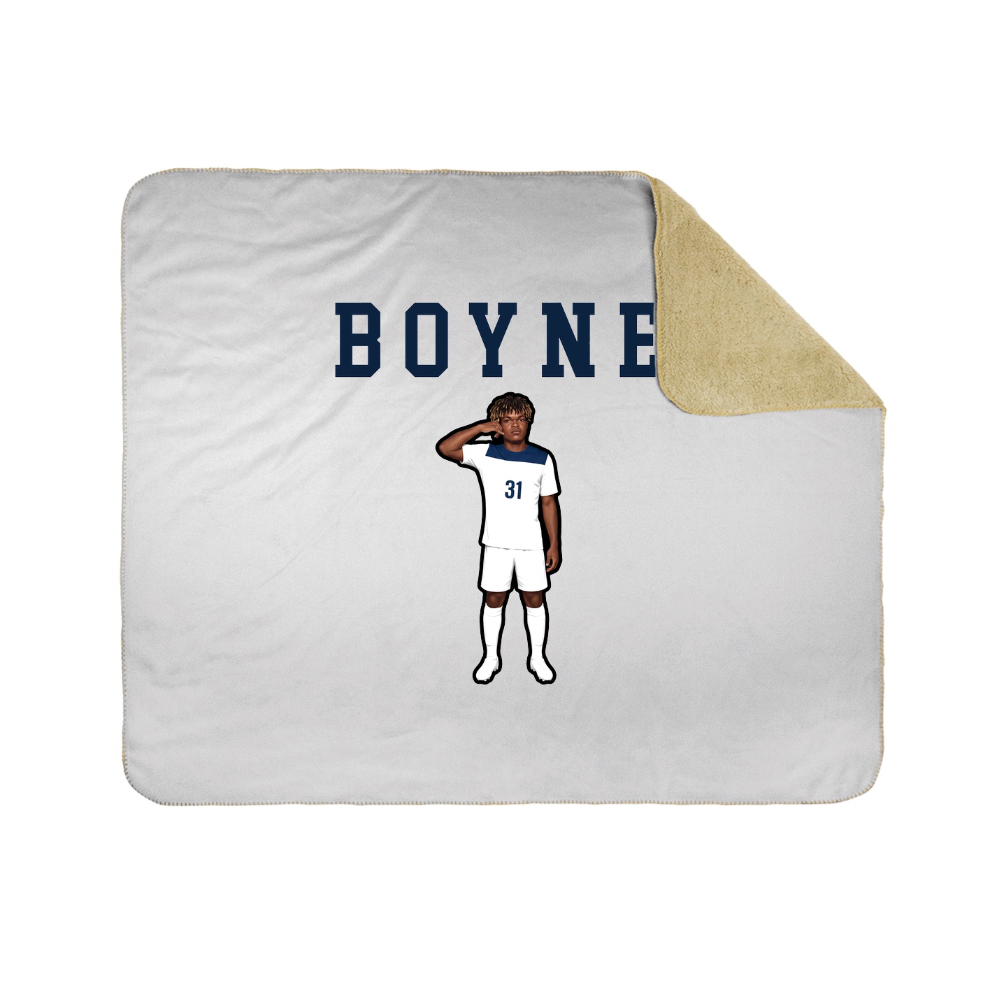 Throw Blanket — Shirsey in White