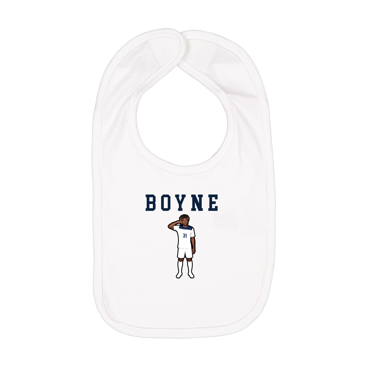 Infant Bib — Shirsey in White
