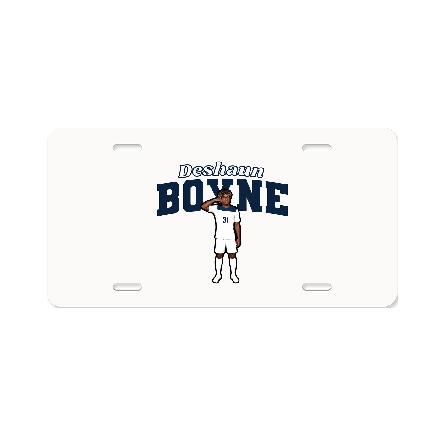 License Plate — Name Arch in Classic