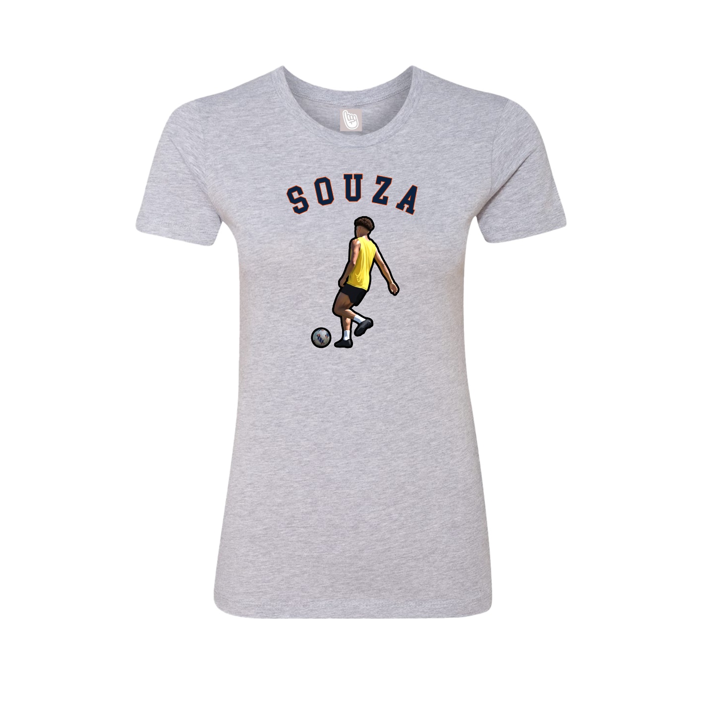 Fitted Women's Tee — Shirsey Arch in Grey