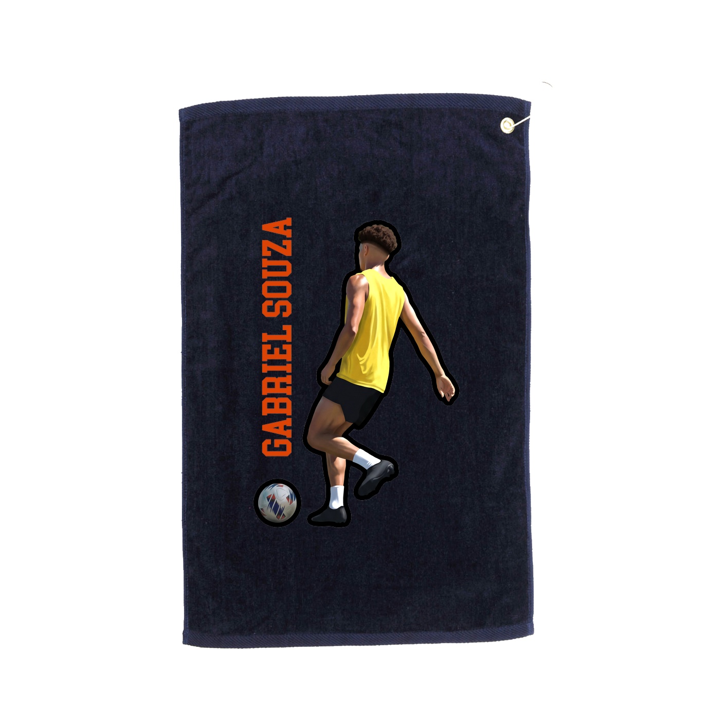 Golf Towel — Name Vertical in Navy