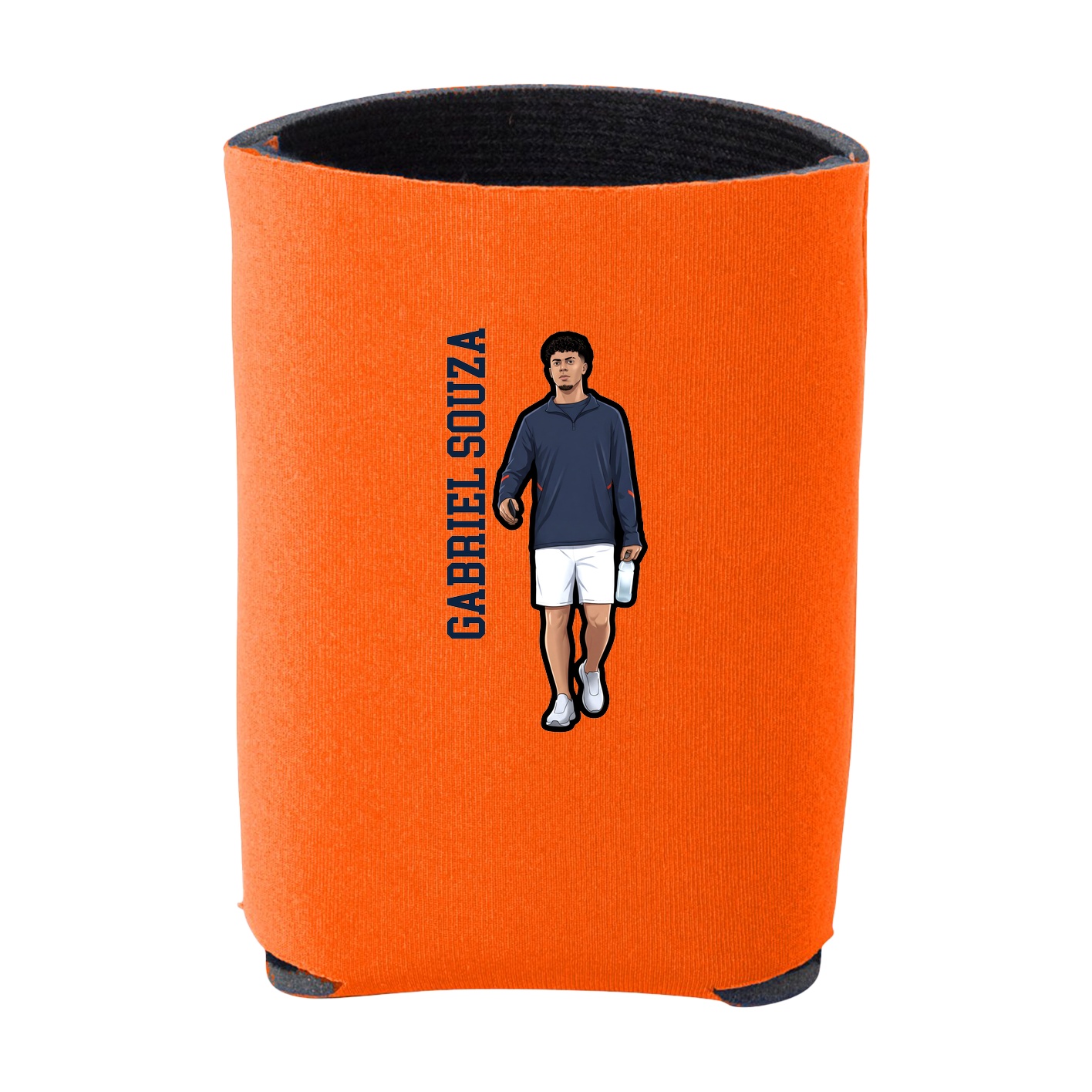 Can Holder — Name Vertical in Orange