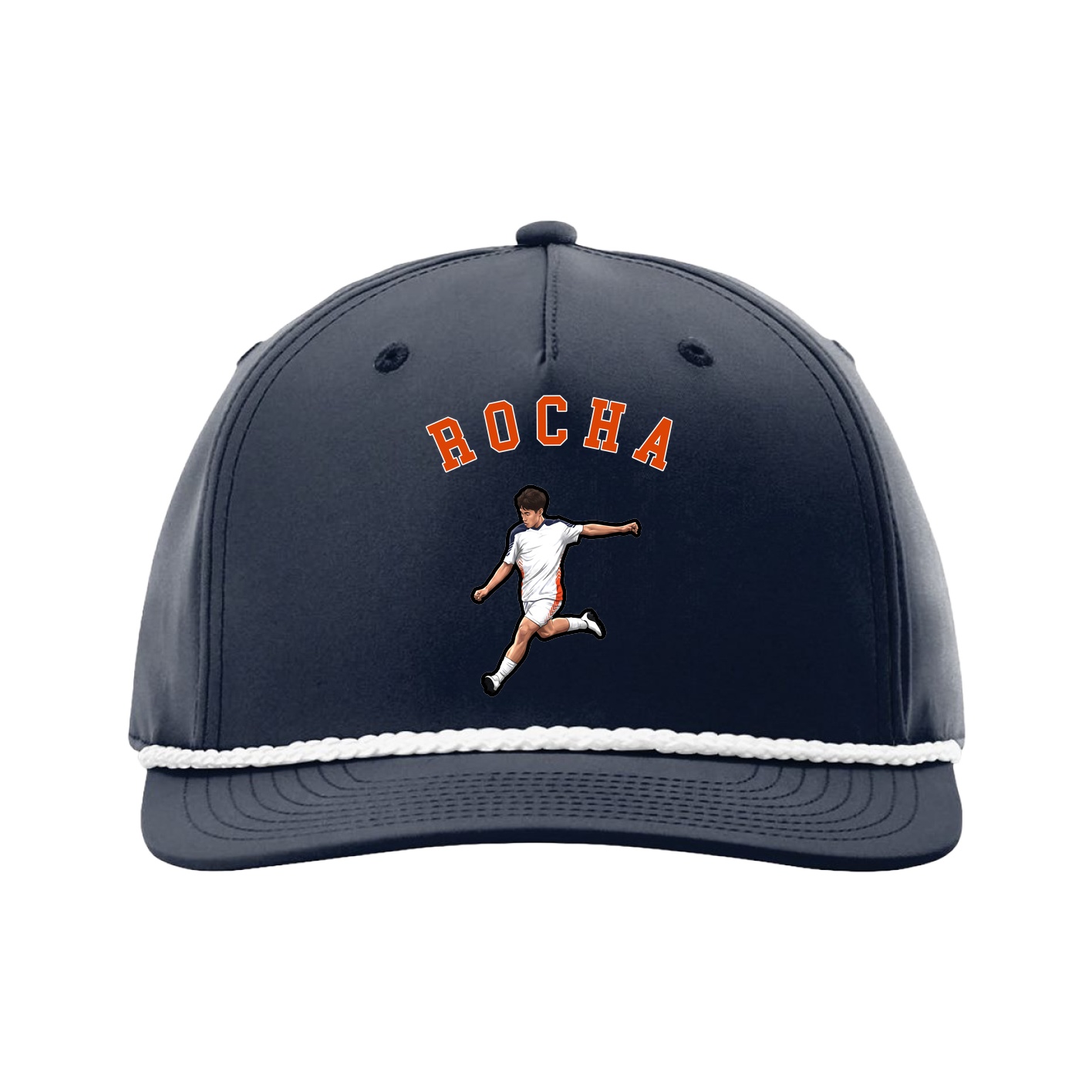 Five-Panel Classic Rope Cap — Shirsey Arch in Navy
