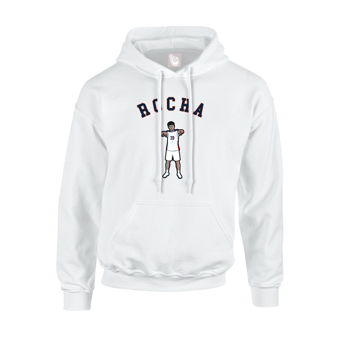 Hoodie — Shirsey Arch in White