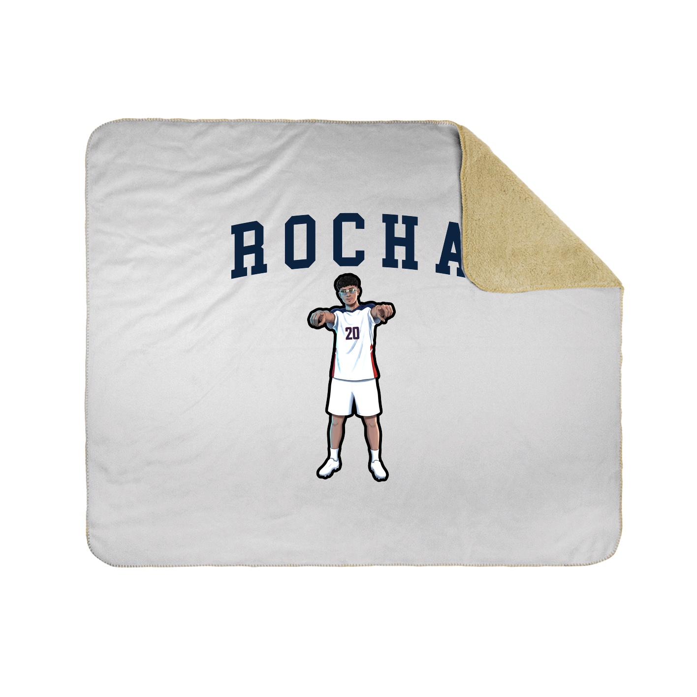 Throw Blanket — Shirsey in White