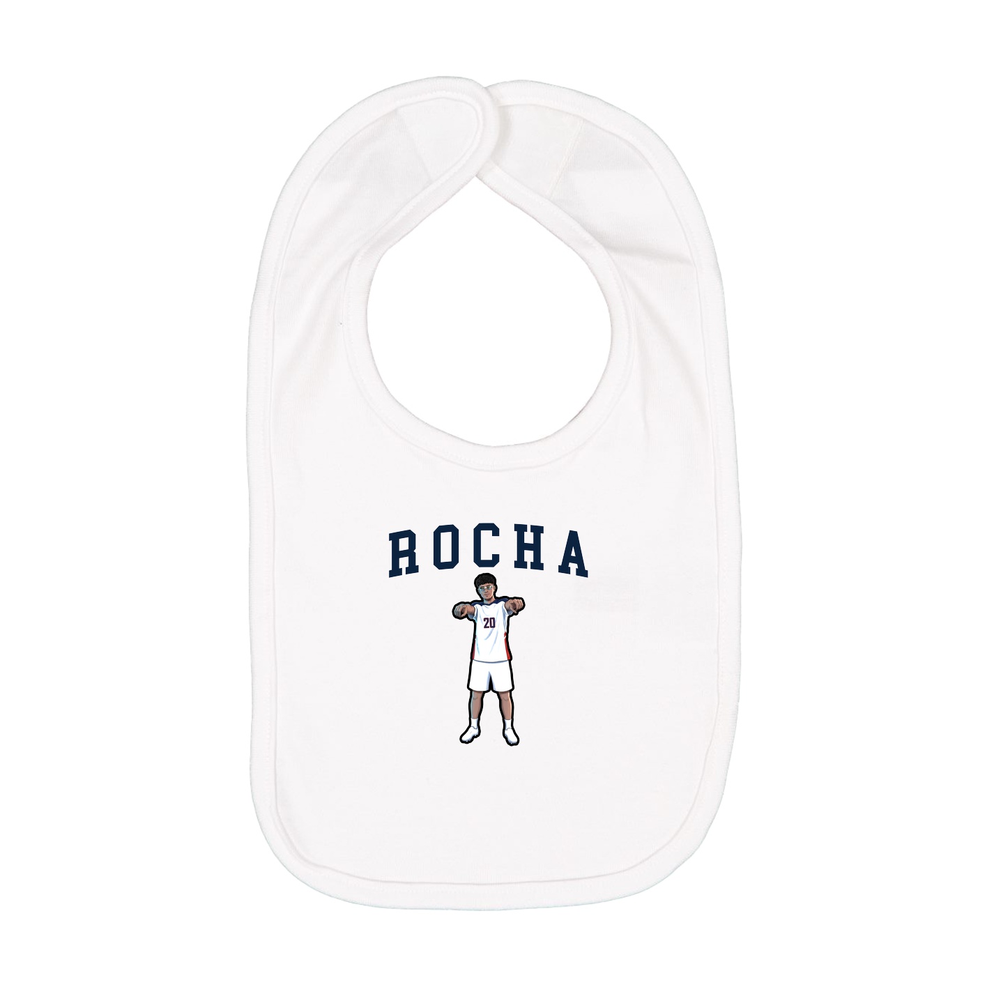 Infant Bib — Shirsey in White