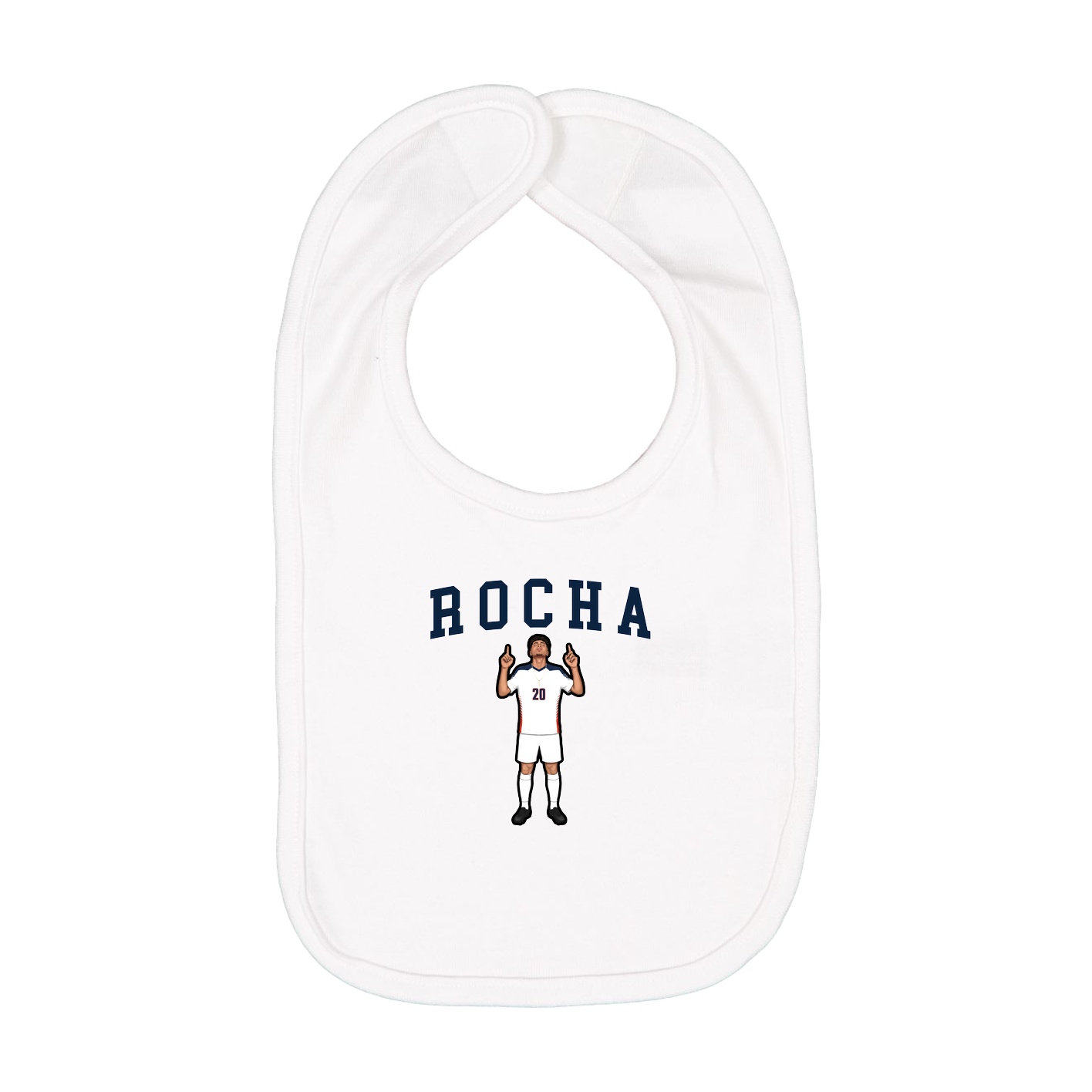 Infant Bib — Shirsey in White