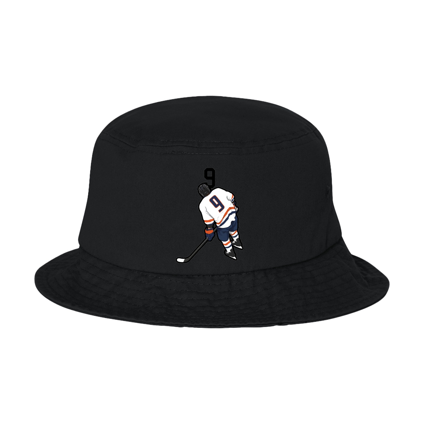 Bucket Cap — Number Top in Black