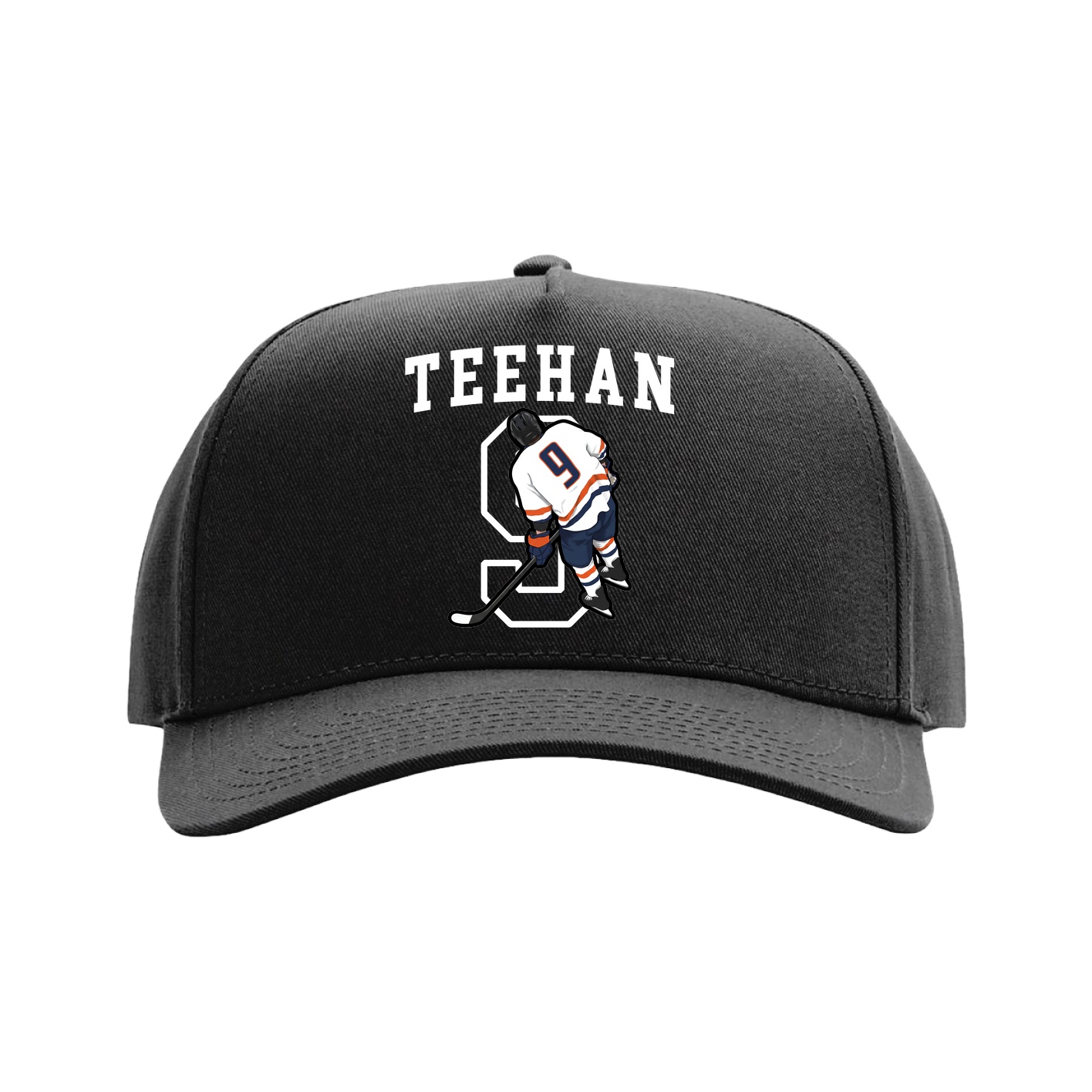 Full Fabric Five-Panel Champ Cap — Shirsey in Black