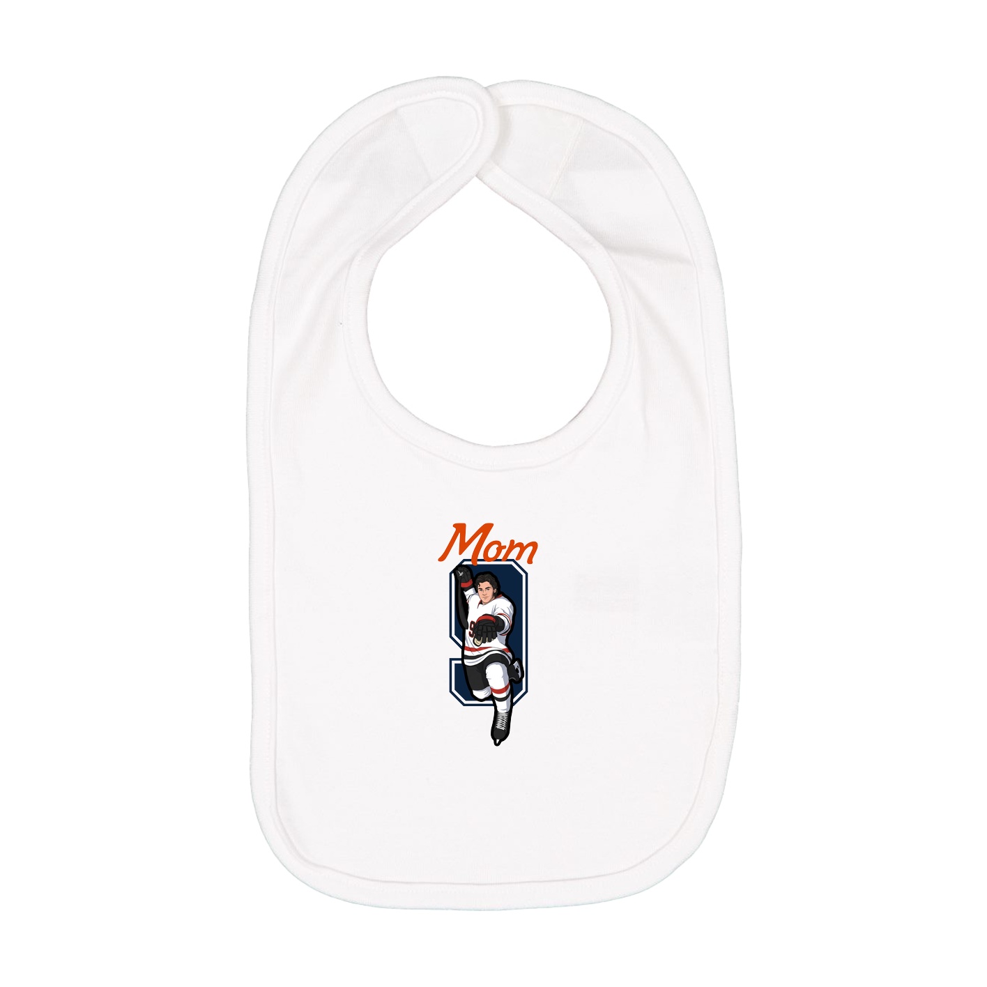 Infant Bib — Mothers Day Shirsey in White