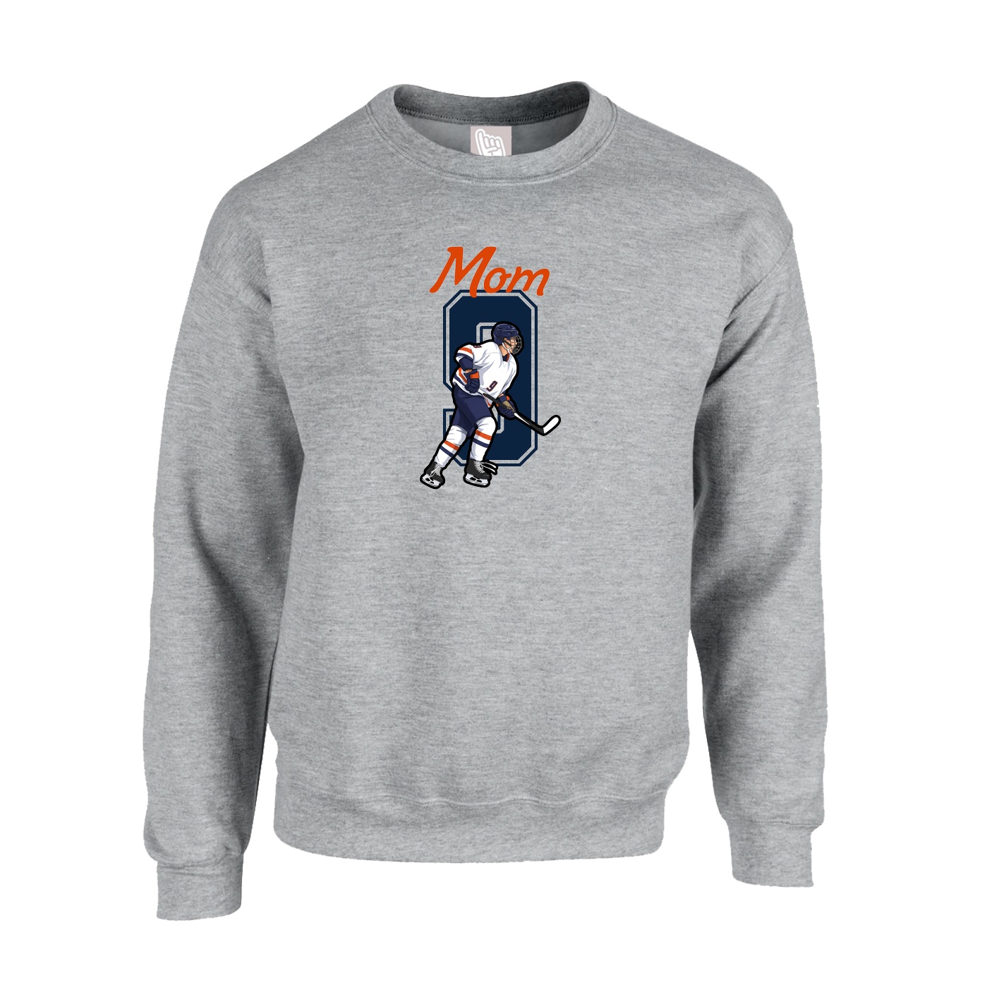 Fleece Crew — Mothers Day Shirsey in Grey