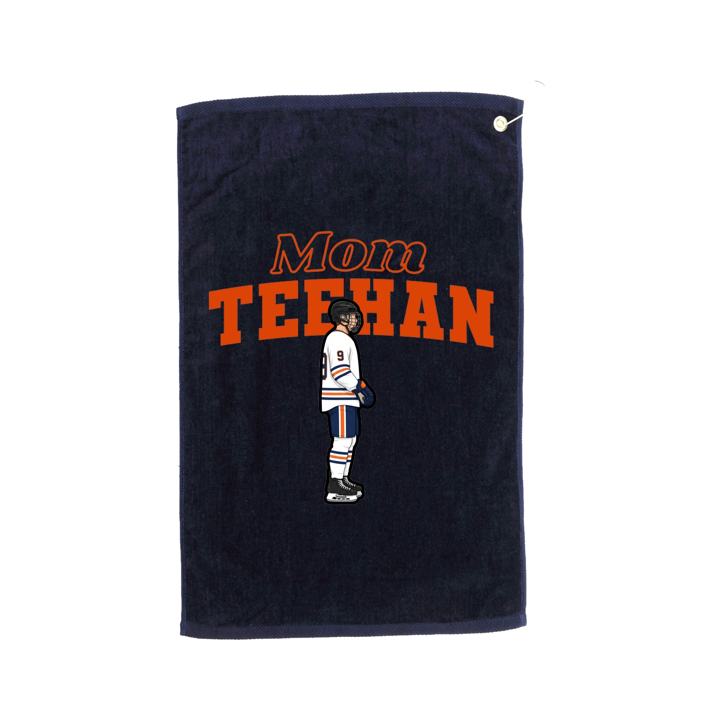 Golf Towel — Mothers Day Block in Navy