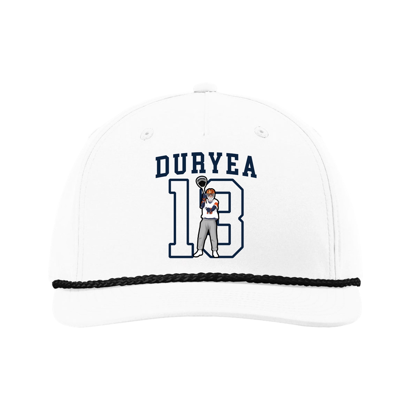 Five-Panel Classic Rope Cap — Shirsey in White