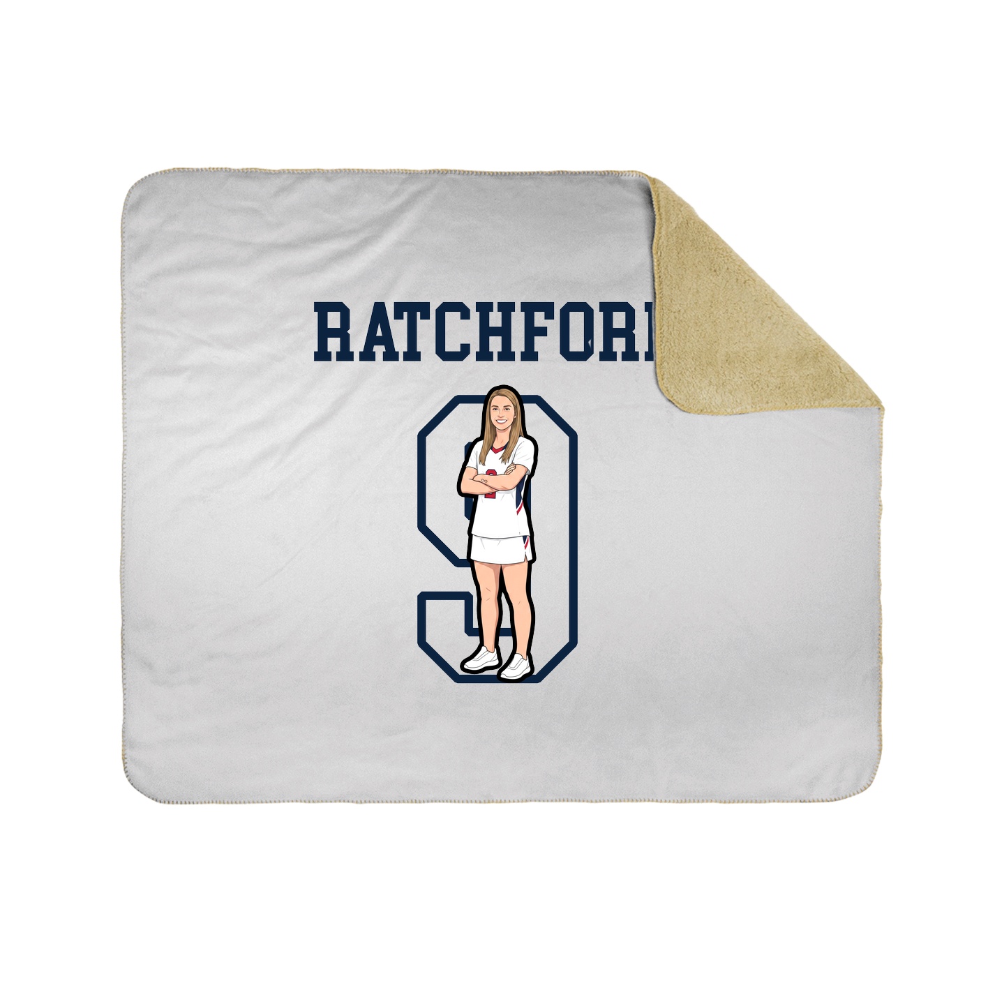 Throw Blanket — Shirsey in White
