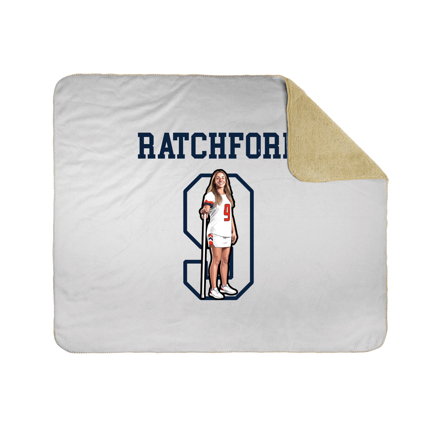 Throw Blanket — Shirsey in White