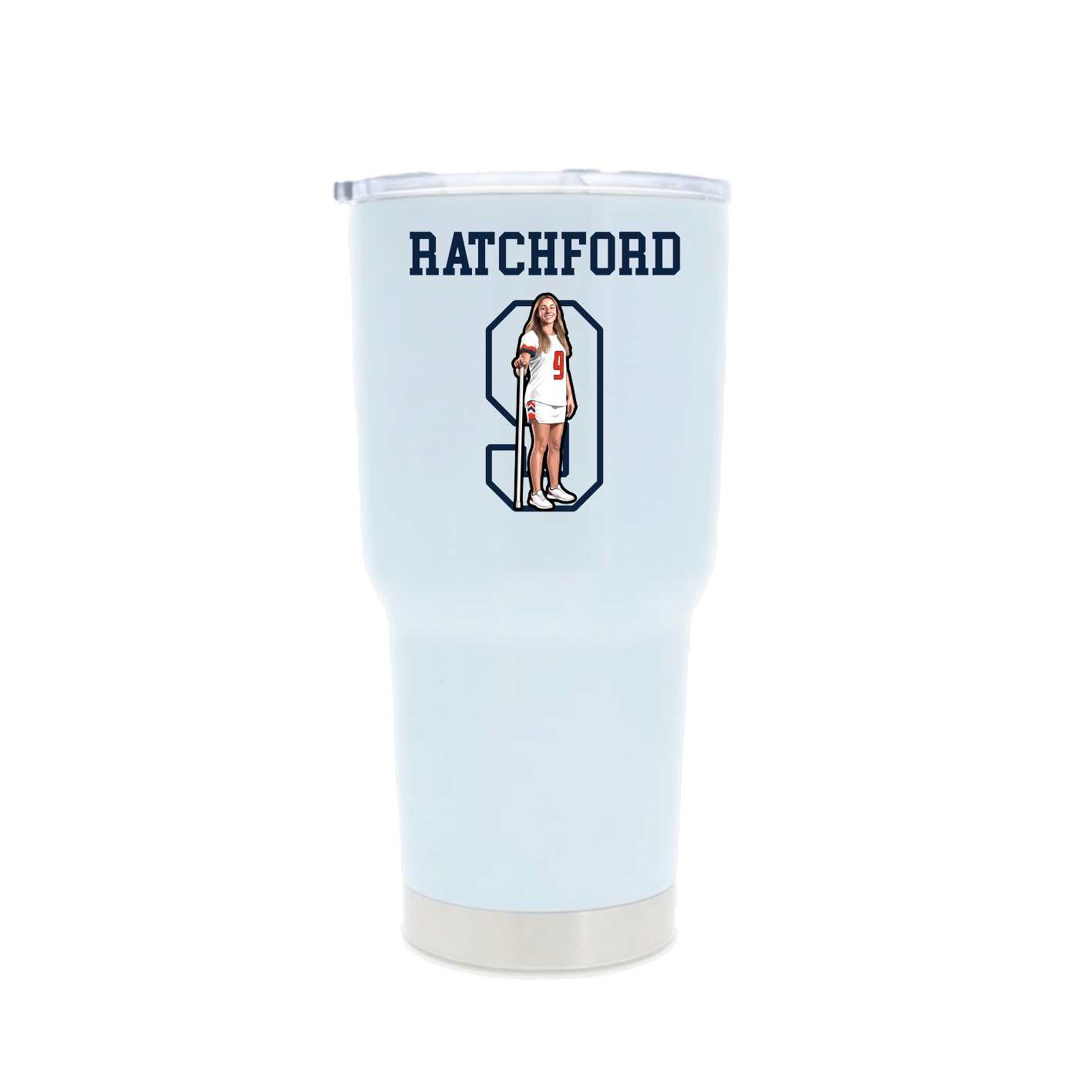 30oz Stainless Steel Tumbler — Shirsey in White