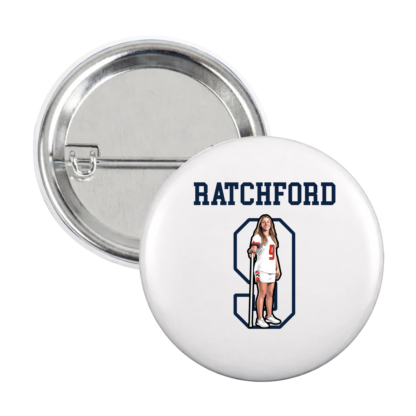Game Day Button — Shirsey in White