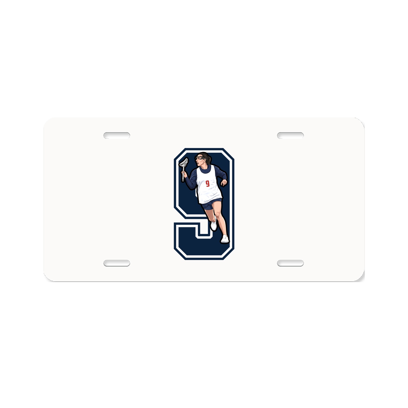 License Plate — Number in Classic