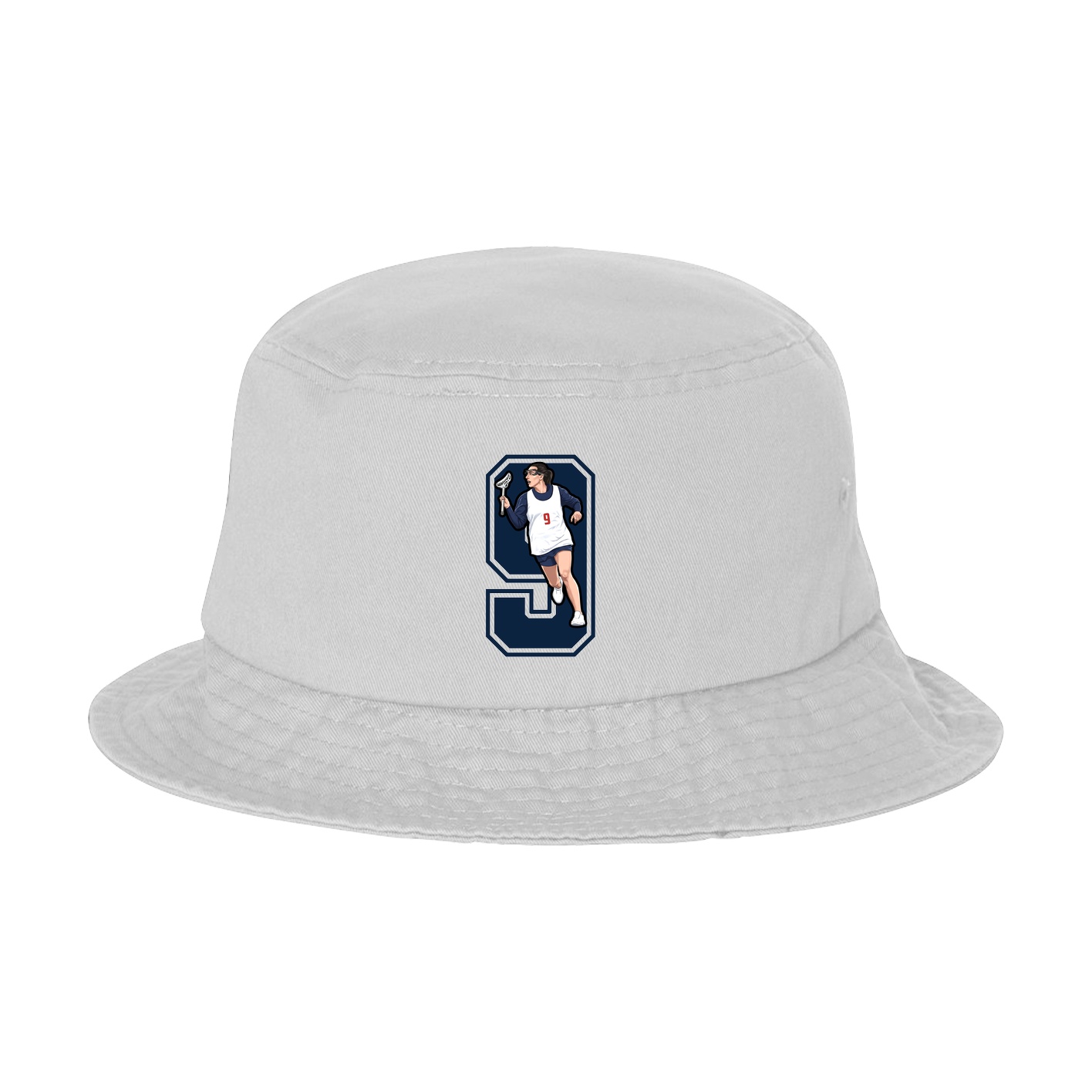 Bucket Cap — Number in White