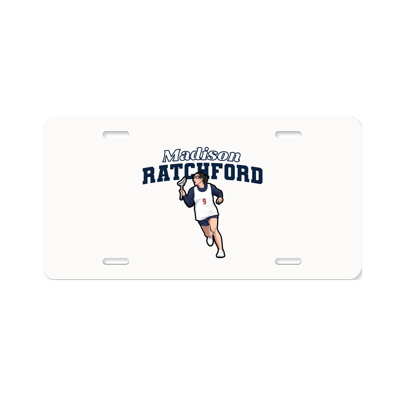 License Plate — Name Arch in Classic