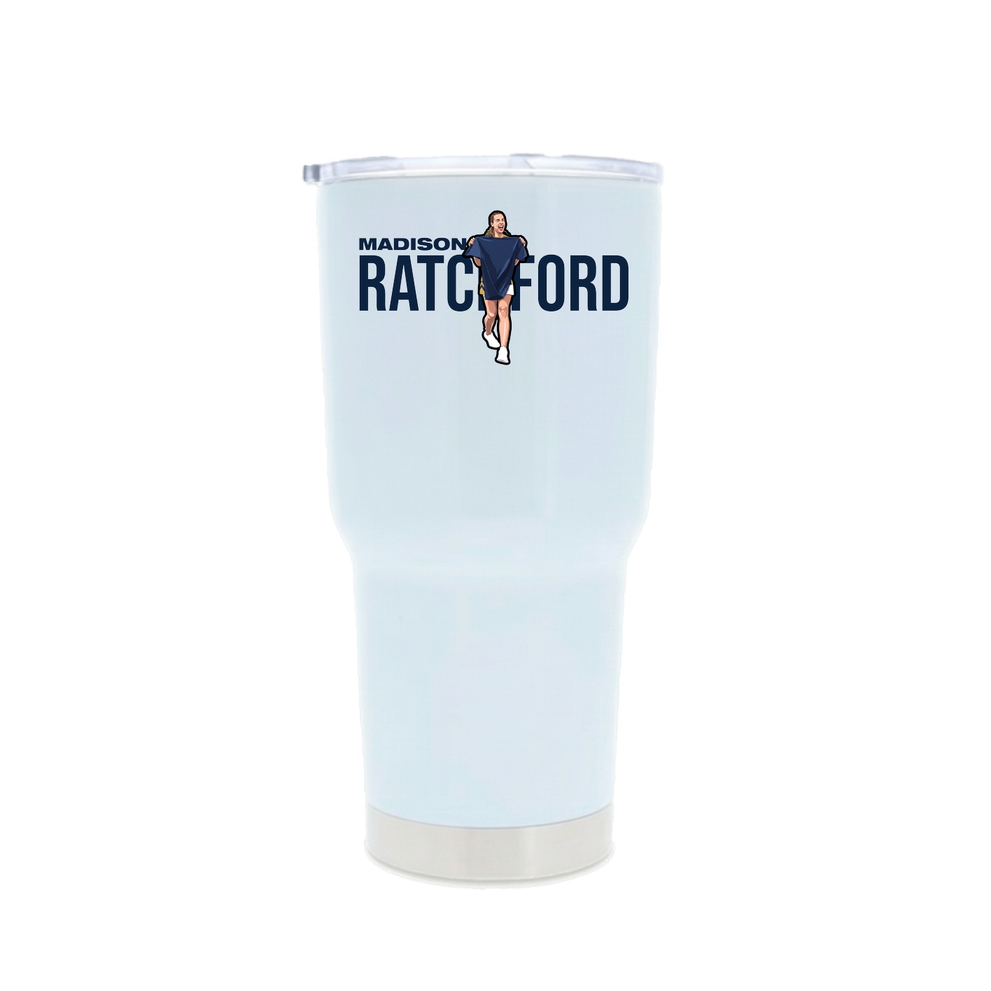 30oz Stainless Steel Tumbler — Player Name in White