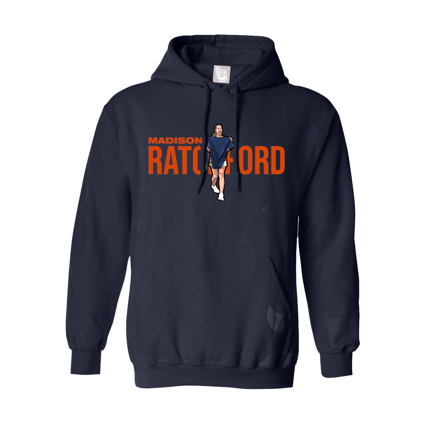 Youth Hoodie — Player Name in Navy
