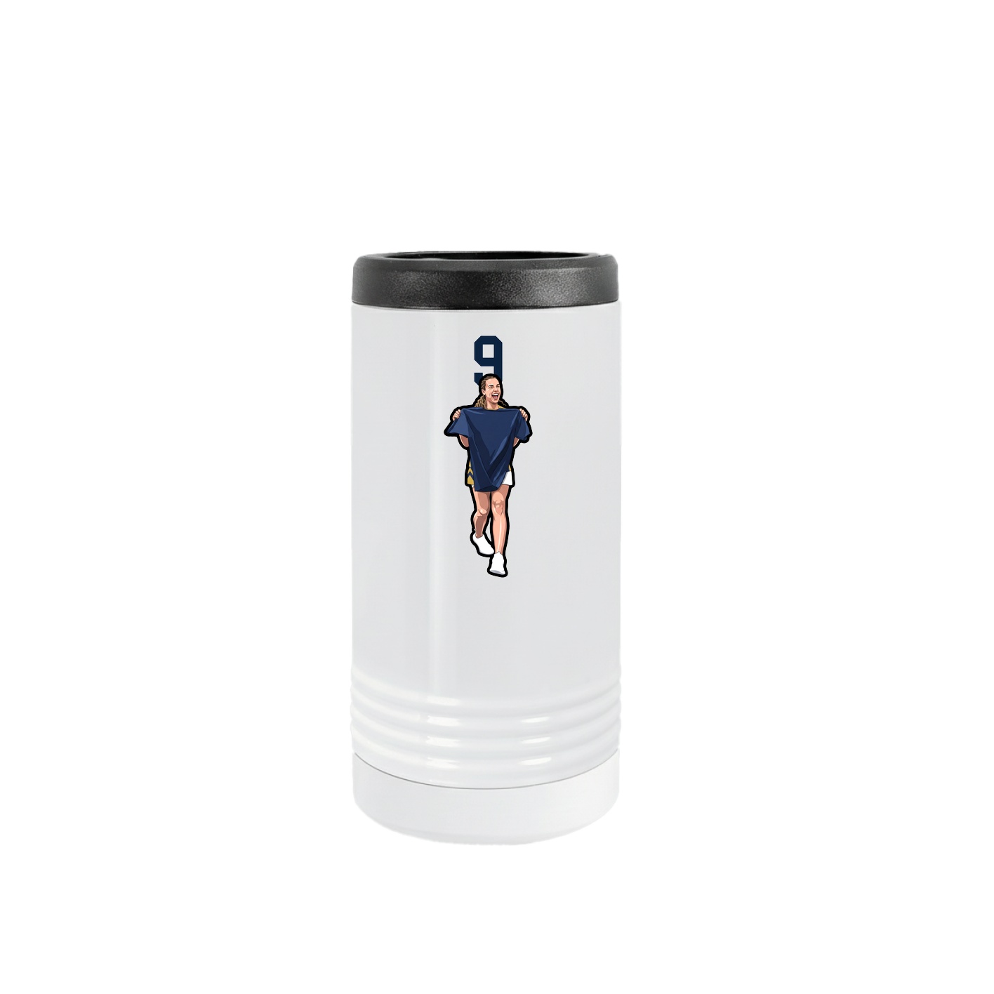 Slim Beverage Holder — Number Top in White