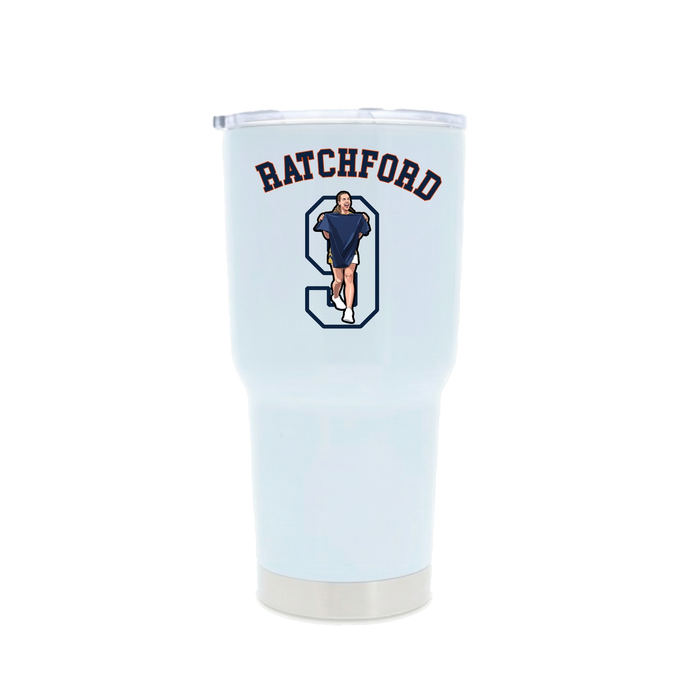 30oz Stainless Steel Tumbler — Shirsey Arch in White