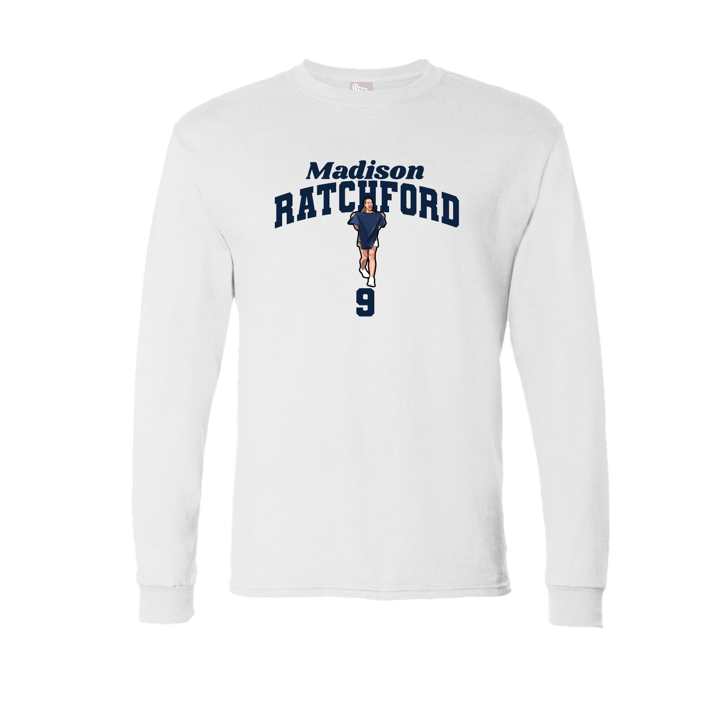 Long Sleeve Tee — Signature Arch in White