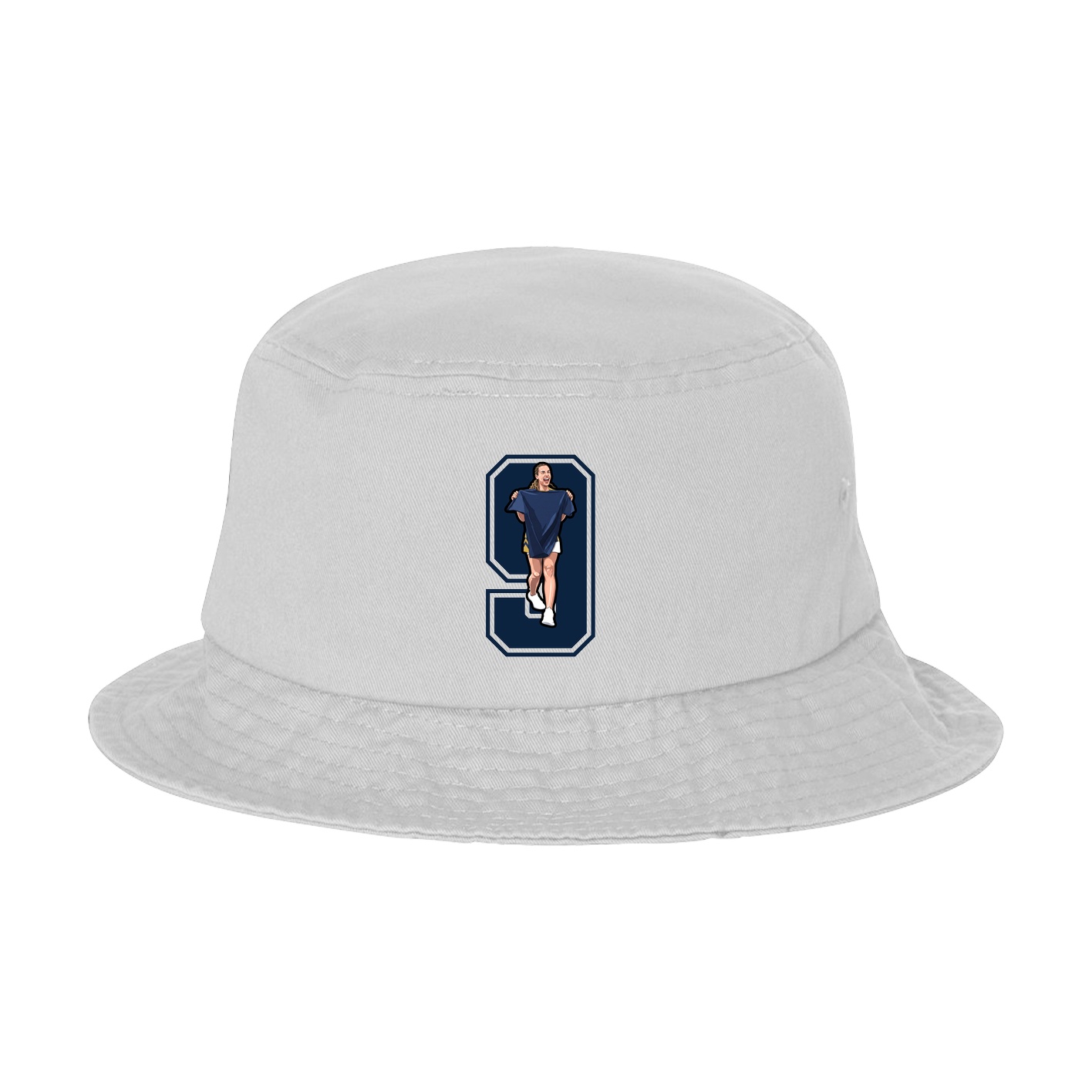 Bucket Cap — Number in White