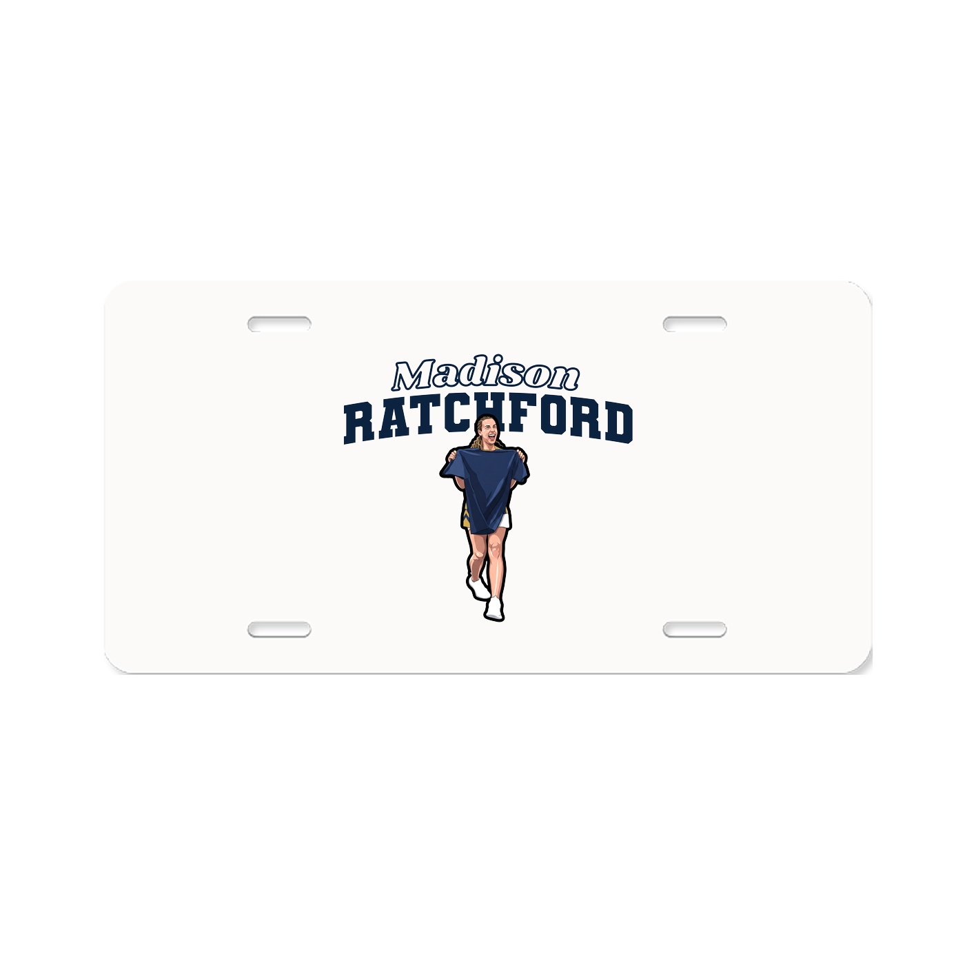 License Plate — Name Arch in Classic