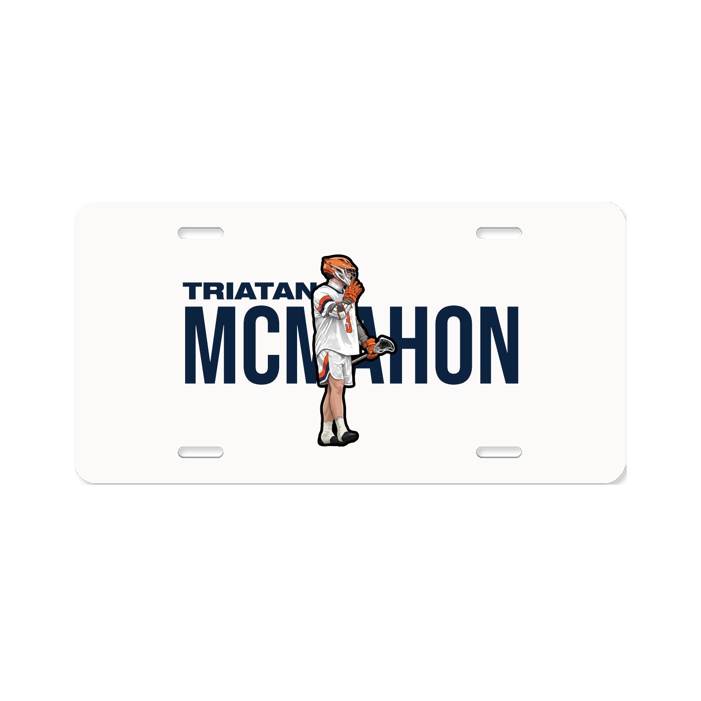 License Plate — Player Name in Classic