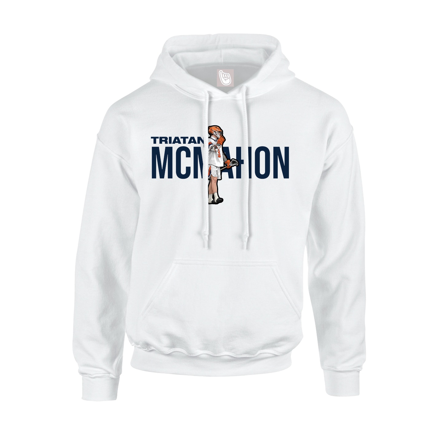 Youth Hoodie — Player Name in White